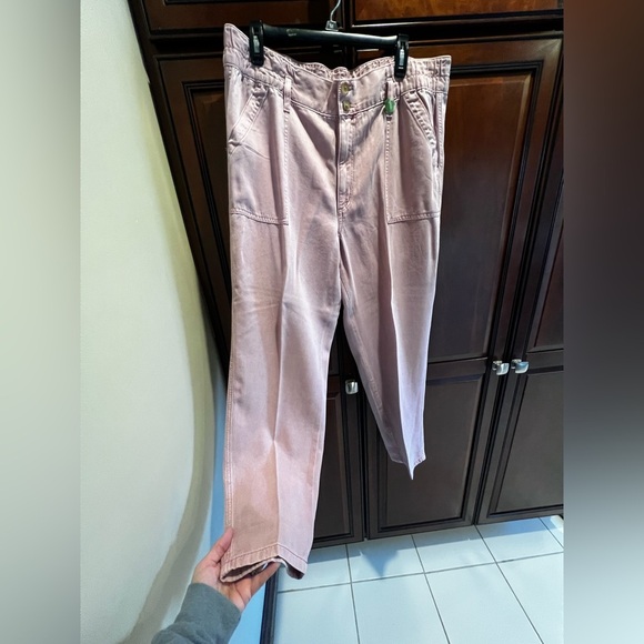 American Eagle Outfitters Pink Lightweight Jeans Gathered Back Waist - 16 - Picture 7 of 7